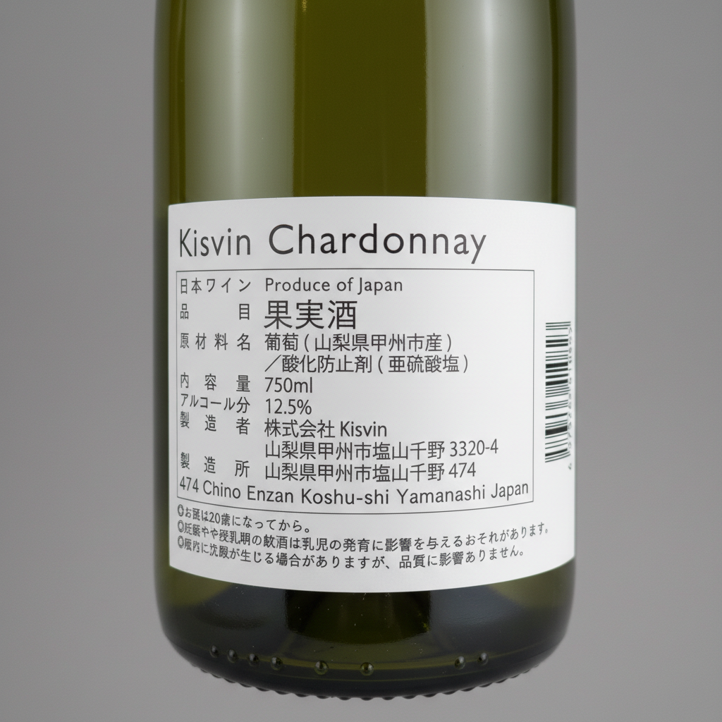 Kisvin Chardonnay 2021（キスヴィン・シャルドネ）｜山梨県産 白ワイン