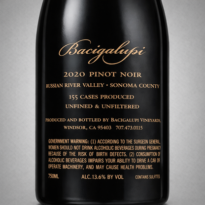 Bacigalupi Pinot Noir Frost Ranch 2020