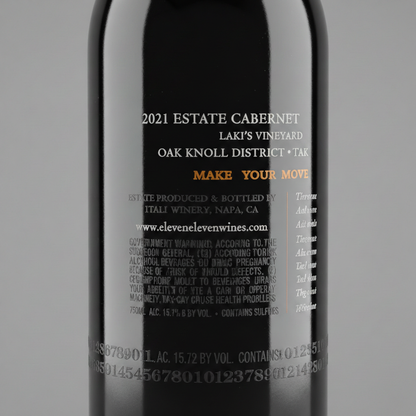 Eleven Eleven Laki's Estate Cabernet Sauvignon 2021（イレブン・イレブン）｜ナパ・ヴァレー 赤ワイン