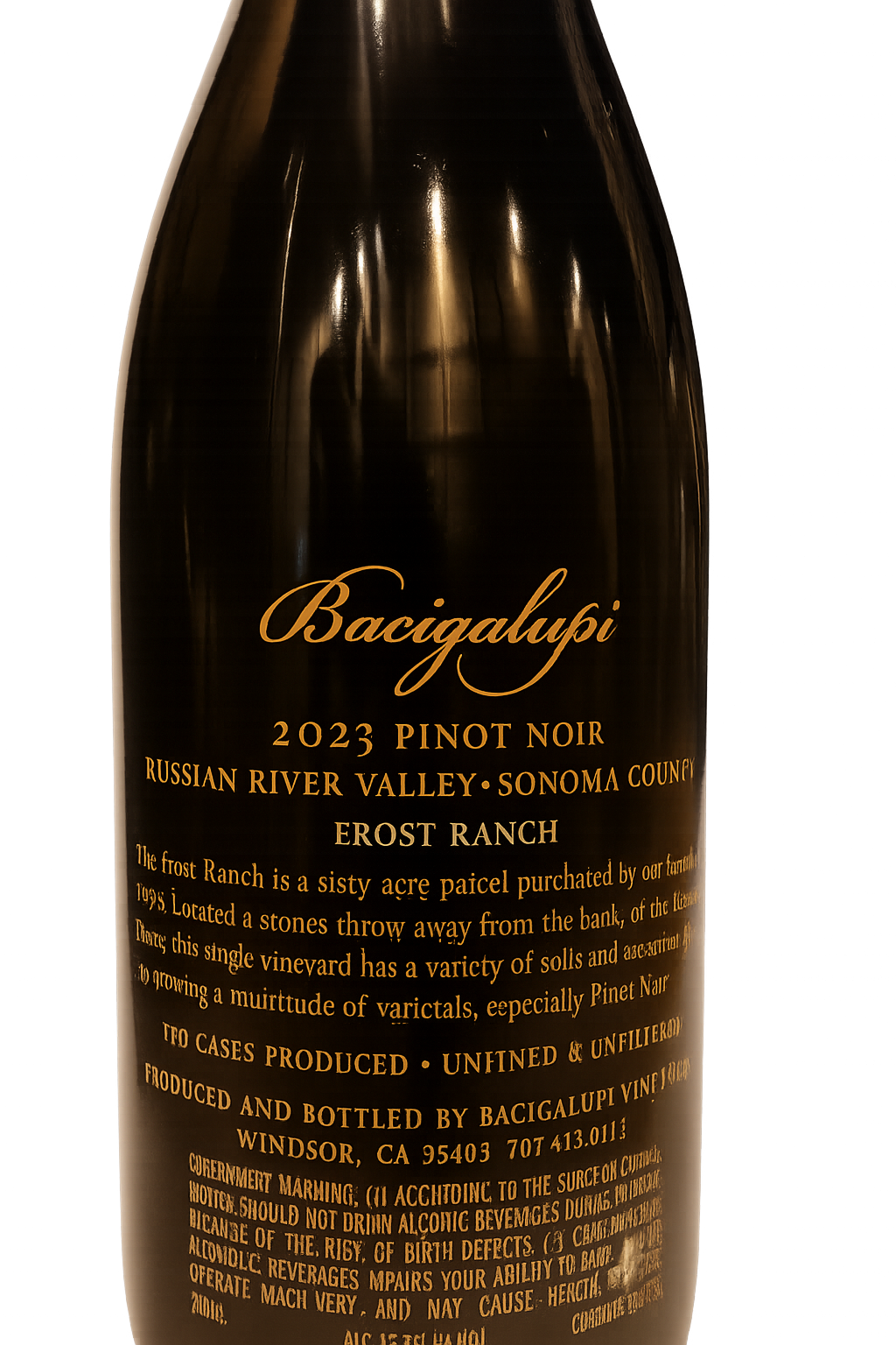 Bacigalupi Pinot Noir Russian River Valley Frost Ranch